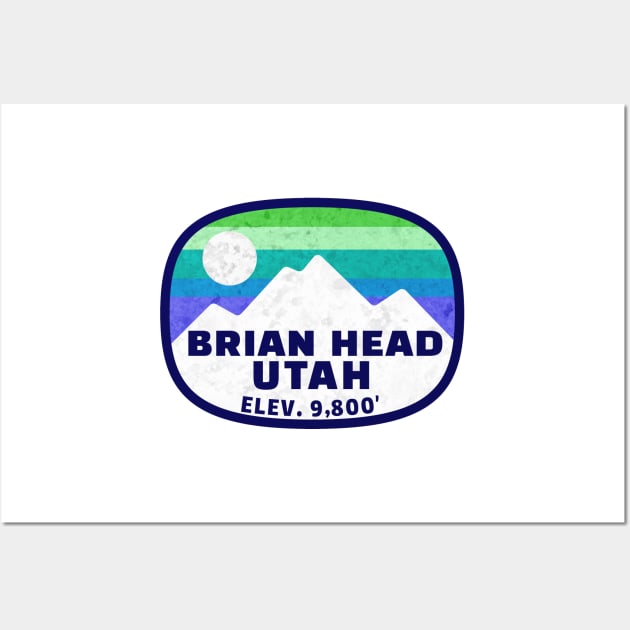 Ski Brian Head Utah Skiing Winter Sports Snowboarding Wall Art by TravelTime